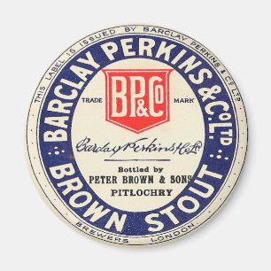 Stout Barclays Perkins Brown Magnet