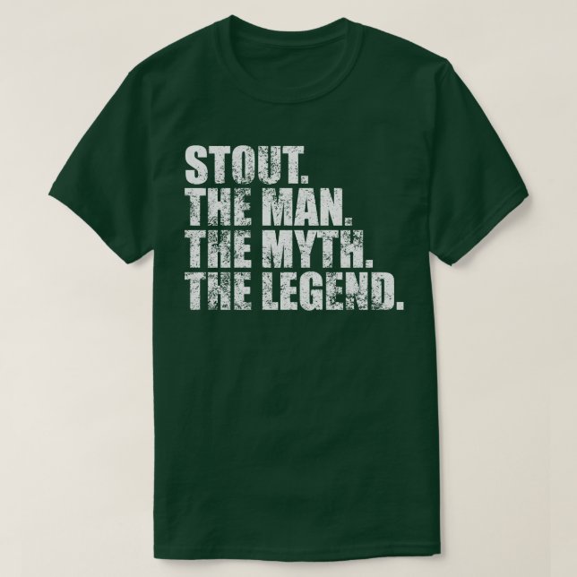 StoutStout Familienname Stout Nachname Stout Surna T-Shirt (Design vorne)