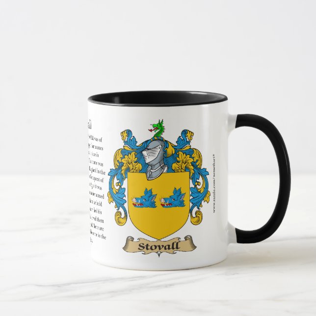 Stovall Familien-Wappen Tasse (Rechts)