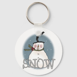 Stovepipe Hat Snowman T - Shirt und Geschenke Schlüsselanhänger