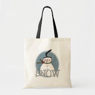 Stovepipe Hat Snowman T - Shirt und Geschenke Tragetasche