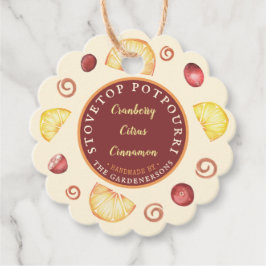 Stovetop Potpourri Favor Tags Geschenkanhänger