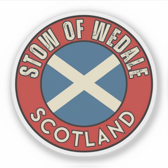 Stow of Wedale, Schottland Aufkleber (Vorderseite)