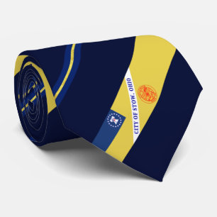 Stow (Ohio) Stadtflagge Neck Tie Krawatte
