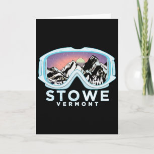 Stowe Ski Design Stowe, Vt Skifahren Schnee Gesche Karte