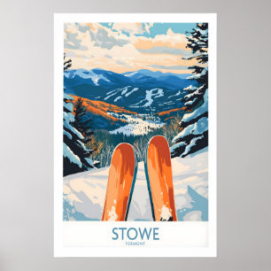 Stowe Valley Ski-Wandkunst 1 Poster