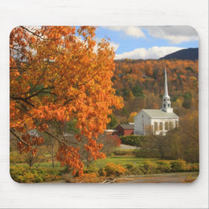 Stowe Vermont im Herbst Mousepad