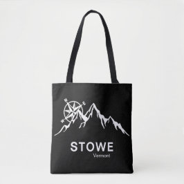 Stowe Vermont Schwarze Schultertasche Tasche