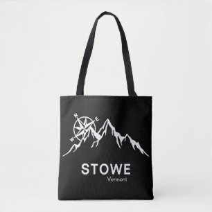 Stowe Vermont Schwarze Schultertasche Tasche