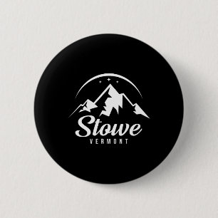 Stowe Vermont Ski Resort Skifahren Snowboarden Button