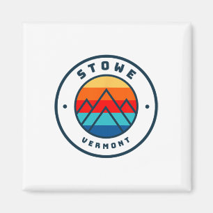 Stowe Vermont Skifahren Snowboarden Ski Familienur Magnet