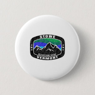 Stowe Vermont T Shirt Skiraum T-Shirt Ski Sn Button