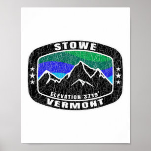 Stowe Vermont T Shirt Skiraum T-Shirt Ski Sn Poster