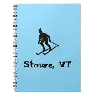 Stowe, VT Skiing (Berg Mansfield, Vermont) Notizblock