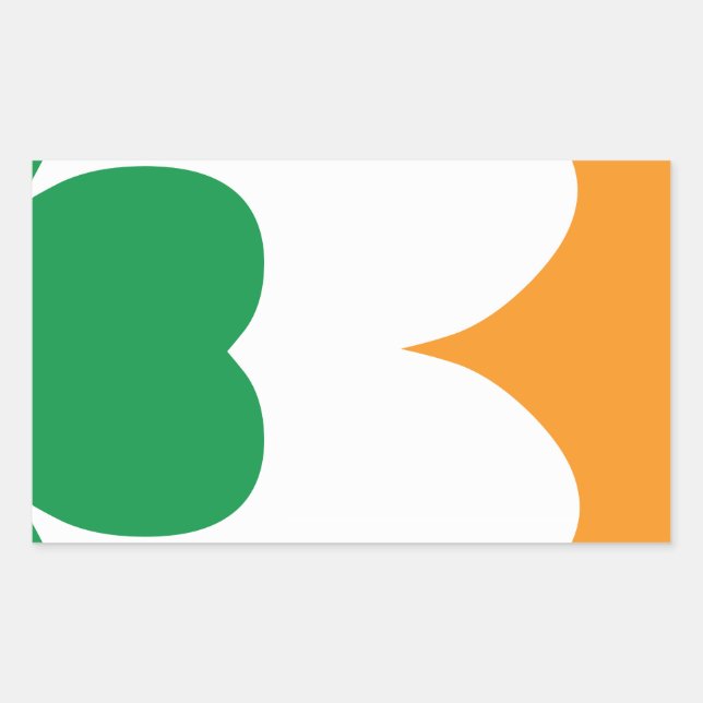 StPatrick'sDay-08.png Rechteckiger Aufkleber (Vorderseite)