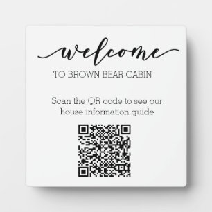 STR Guide QR Code Information guide Rental home  Fotoplatte