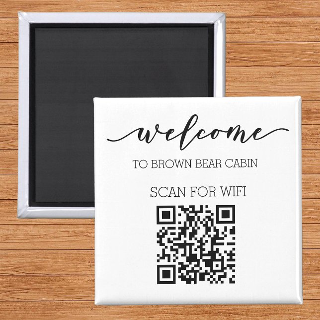 STR Guide QR Code Informationen WIFI Vermietung Magnet (Von Creator hochgeladen)