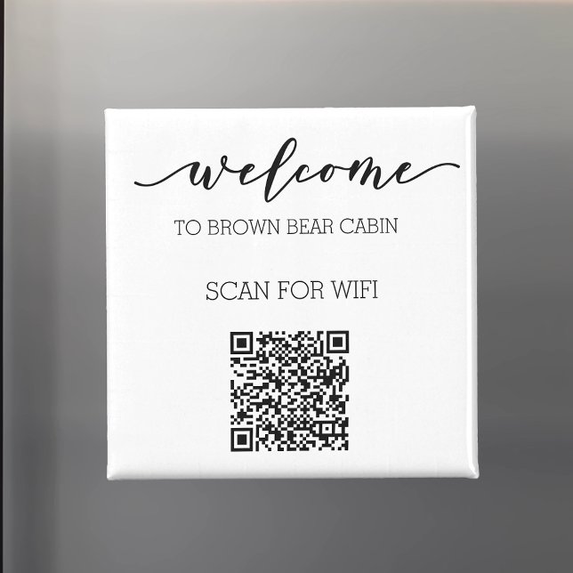 STR Guide QR Code Informationen WIFI Vermietung Magnet (Von Creator hochgeladen)