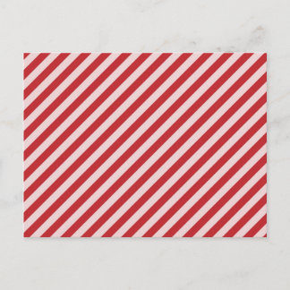[STR-RD-1] Roter und weißer Zuckerrohr gestreift Postkarte