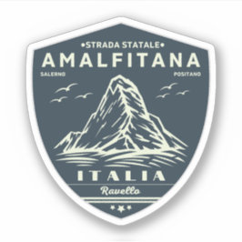 Strada statale 163 Amalfitana italian apls Aufkleber