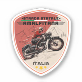 Strada statale 163 Amalfitana italian apls Aufkleber