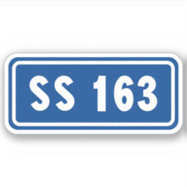 Strada statale 163 Amalfitana italian apls Aufkleber