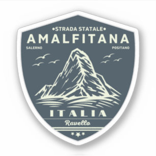 Strada statale 163 Amalfitana italienische apls Aufkleber