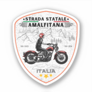   Strada statale 163 Amalfitana italienische apls Aufkleber