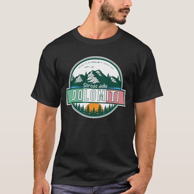Strada statale 48 delle Dolomiti Italia T-Shirt (Vorderseite)