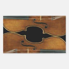 Stradivari Duo Rechteckiger Aufkleber