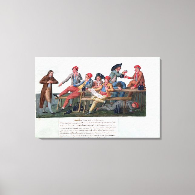 Strafgerichtshof vom 2. und 3. September 1792 Leinwanddruck (Vorderseite)