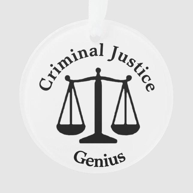 Strafjustiz-Genie Ornament (Vorderseite)