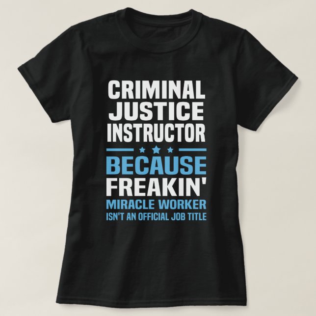 Strafjustizinstruktor T-Shirt (Design vorne)