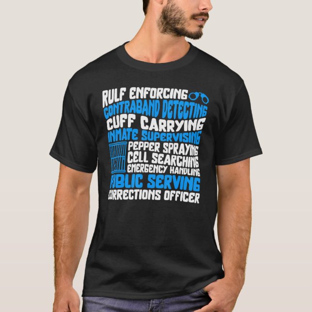 Strafverfolgungsbeamte erzwingen Handgriffe T-Shirt (Vorderseite)