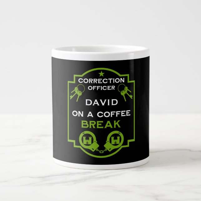 Strafvollzugsbeamte Jumbo-Tasse (Vorderseite)