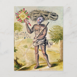 Strafvollzugsmann in Indien Postkarte