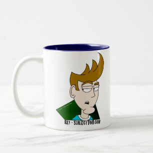 Strahl got überfallen! - Rechtshändig Zweifarbige Tasse