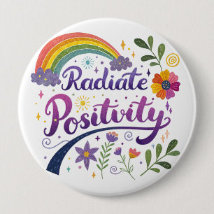 "Strahle Positivität aus"-Knopf Button