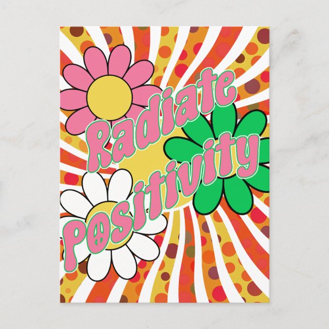 Strahle Positivität aus  Postkarte (Vorderseite)