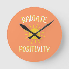 Strahle Positivität aus Runde Wanduhr