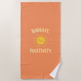 Strahle Positivität aus Strandtuch