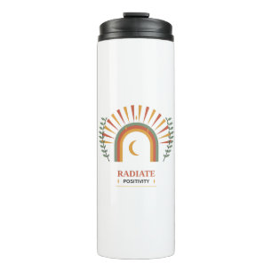 Strahle Positivität Boho Himmels-Sonne Mond Botani Thermosbecher