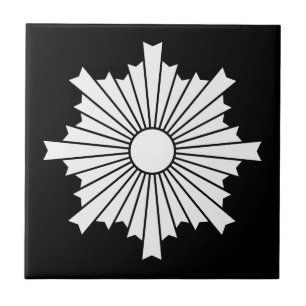 Strahlen der aufgehenden Sonne Fliese