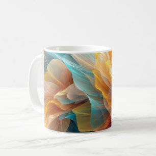 Strahlen der Blütenpracht ätherischer Blütenblätte Kaffeetasse