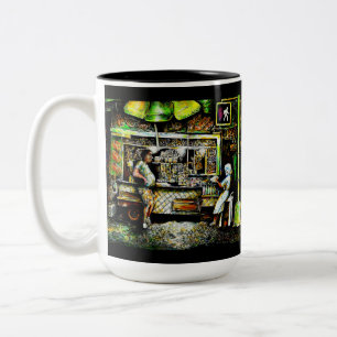 Strahlen Zweifarbige Tasse
