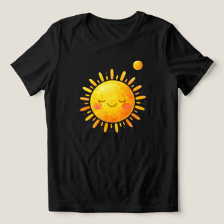 Strahlend lächelnde Sonne – Fröhliches Damen-T-Shi Tri-Blend Shirt