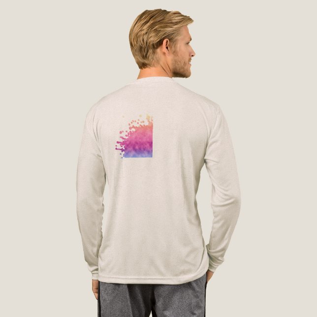 Strahlende Blüte Tri-Blend Shirt (Voller Rücken)
