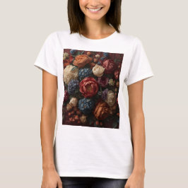 Strahlende Blüten-Symphonie: Vibrante Haute-Coutur T-Shirt