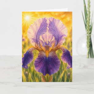 Strahlende Blütenblatt-Serie – IRIS Karte