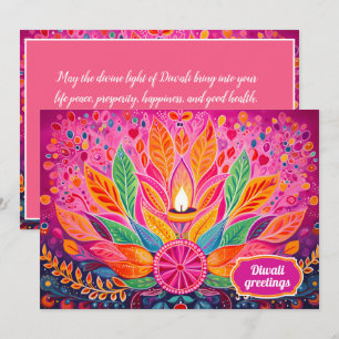 Strahlende Diwali-Freude Einladung
